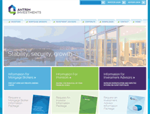 Tablet Screenshot of antriminvestments.com